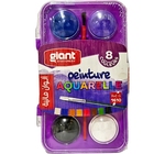 AQUARELLE AQ08 8 COULEURS GIANT G-1610  bt16 