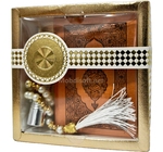 BOITE  COFFRET MUSHAF MM DOREE/ARGENT BP006 