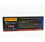 CLAVIER USB RGB TAPPEX  NOIR TECHNO 8702 
