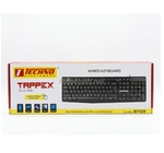 CLAVIER USB TAPPEX NOIR TECHNO 8703 