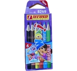 CRAYON COULEUR BT06  WOW MINI LICENCE RONDE   TECHNO 8269 