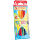 CRAYON COULEUR BT12 LONG TRINO BI 24COULEUR  TECHNO 5296 