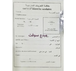 Carte scolaire  bt100 x4 