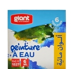 PEINTURE A EAU  DE 06PCS GIANT  G-1527 