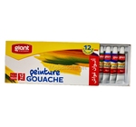 PEINTURE TUBE12 GOUACHE 12ML GIANT G-1523 
