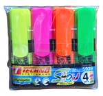 POCHETTE DE 04 MARQEUR FLUO SURLIGNEUR SHOW TECHNO 5929 