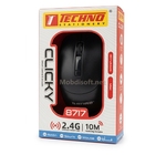 SOURIS S/F  WERLESS CLICKY  MULTI COUL  TECHNO 8717 