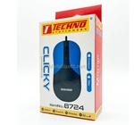 SOURIS USB  CLICKY MULTI COULEUR TECHNO 8724 