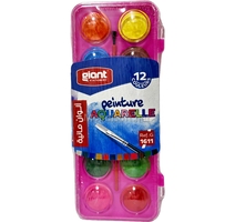 AQUARELLE AQ12 12 COULEURS GIANT G-1611 bt24 