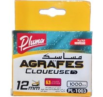 BOITE AGRAFE A PRESSION PLUMA 12MM PL-1003 