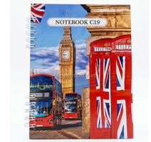 CARNET NOTE BOOK  SPIRAL 12X16CM C19  TADJ PAP 200P 