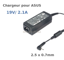 CHARGEUR LAPTOP  ASUS  19V2.1  2.5X0.7MM 1857 