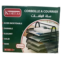 CORBEILLE A COURRIER METAL 4 ETAGE PAGE M-1104 