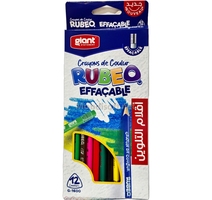 CRAYON COULEUR BT12LONG  EFFACABLE GM GIANT G-1600 