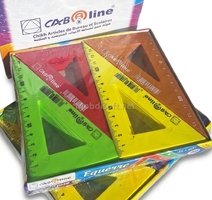 EQUERRE PVC ECOLIER OPAQUE 15 CM CA LINE  