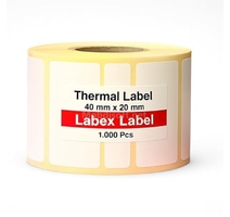 ETIQUETTE CODE BARRE 20X40 MM - 2000 ETIQUETTES
