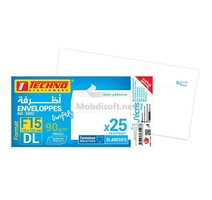 Enveloppe F15  BLANC  FENETRE TECHNO 5504  