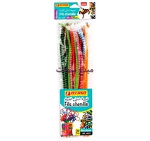 FIL CHENILLE BICOLORE BLISTER DE 30PCS  METALLI TECHNO-4629 Ces 30...