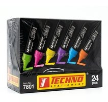 MARQUEUR FLUORESCENT SHOW BLACKDISPLAY TECHNO 7801 24PCS 