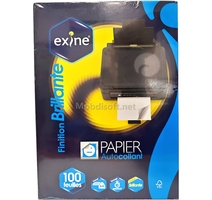 PAPIER  AUTOCOLLANT A4  BRILLANTE   100F EXINE IB53 112 