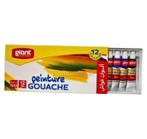 PEINTURE TUBE12 GOUACHE 12ML GIANT G-1523 