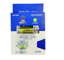 PEINTURE TUBE6  GOUACHE 06couleur BH-2306 