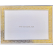DIPLOME VIERGE DORE PAPIER SDH 9180 LUXE BT20 