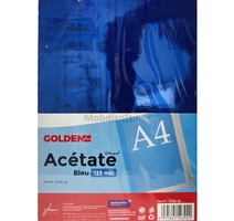 RAME Acetate Transparante BLEU 130MIC GOLDEN 10146 