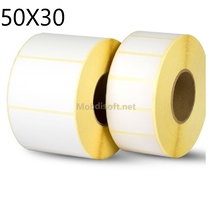 ROULEAU ETIQUETTE PAPIER THERME   50X30 mm 1000  