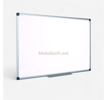 TABLEAU BLANC 120X90CM BLANC/BLANC METAL SMB 